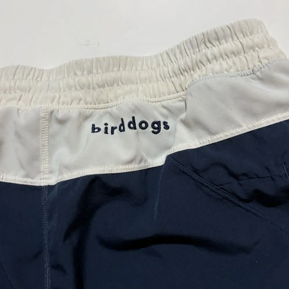 birddogs Men's Navy/White Athletic Shorts 2XL 6in Inseam Pockets